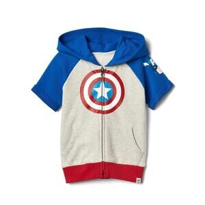 babyGap | Marvel© Captain America hoodie Short Sleeves size : 2 years